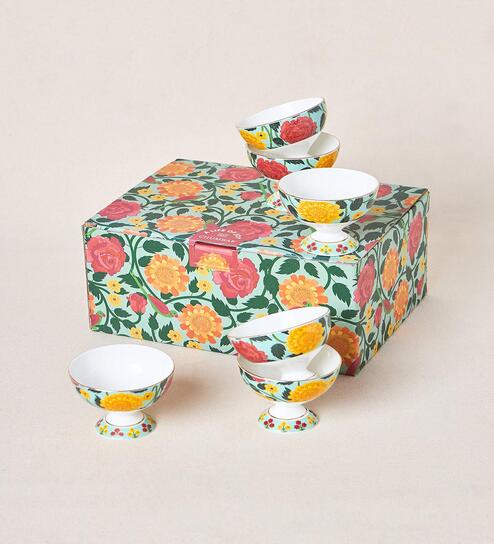 Rani Bagh Dessert Bowls Gift Set - Set of 6, 160 ml