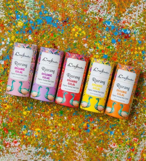 Rasrang  Organic Holi Colours (Pack of 5, 100gm)