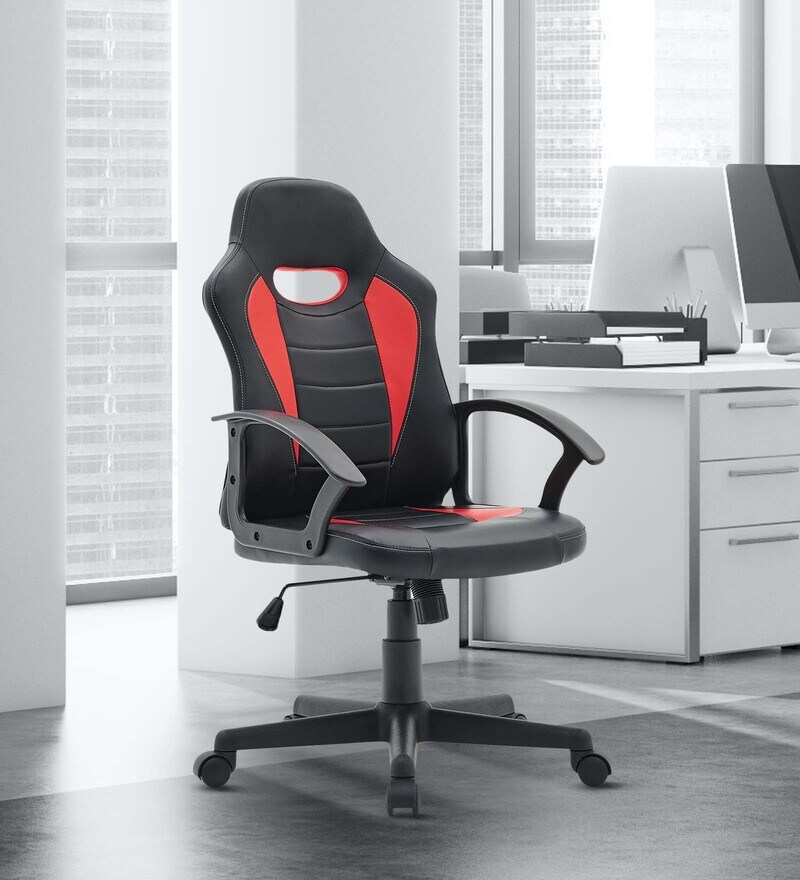 Buy Racing Gaming Chair in Red & Black Colour by Bantia Furniture