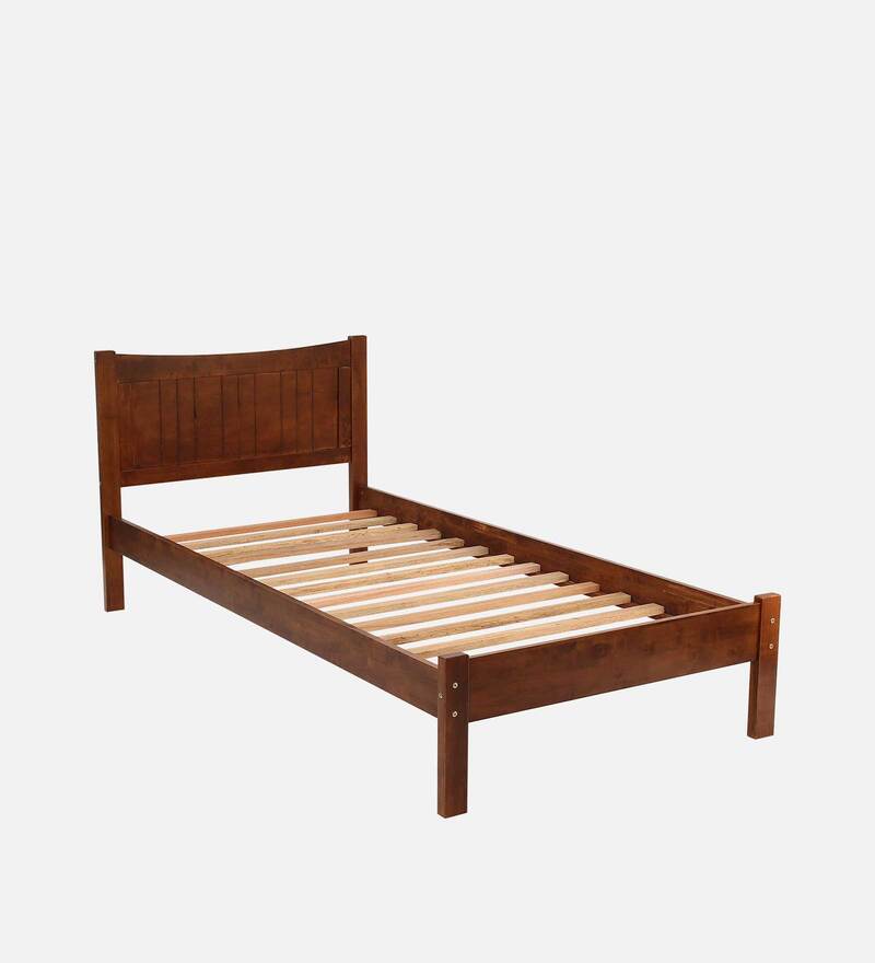 Buy Rai Solid Wood Single Bed in Wenge Finish By ValueWud Online ...