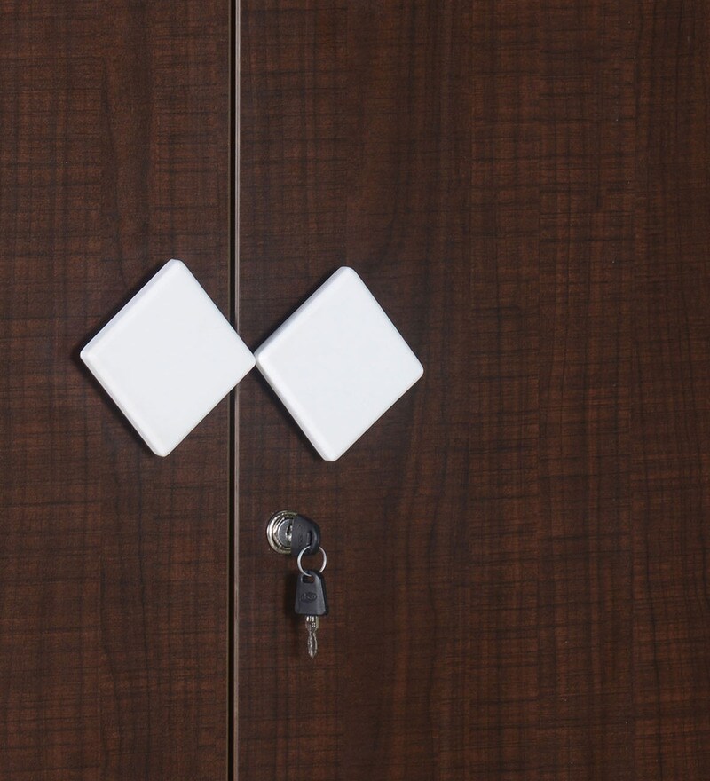 Buy Ranchi 2 Door Wardrobe in Brown Maple Finish By Nilkamal Online