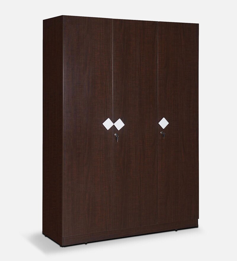 Buy Ranchi 3 Door Wardrobe in Brown Maple Finish By Nilkamal Online 3