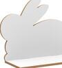 Rabbit MDF Wall Shelf In White