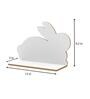 Rabbit MDF Wall Shelf In White