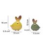 Rabbit Yellow & Green Ceramic Figurine