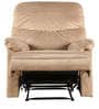 Radcliffe One Seater Manual Recliner Sofa in Beige Colour