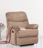 Radcliffe One Seater Manual Recliner Sofa in Beige Colour
