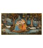 Radha & Gopi Multicolour Canvas Art Print