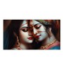 Radha Krishna Multicolour Canvas Art Print