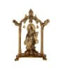 Radha Krishna Gold Aluminium Religious Idols