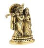 Radha Krishna Gold Brass Idol
