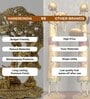 (1Pc) Gold Metal Radha Krishna Idol & Figurine For Home