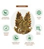 (1Pc) Gold Metal Radha Krishna Idol & Figurine For Home Temple