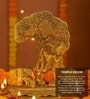(1Pc) Gold Metal Radha Krishna Idol & Figurine For Home