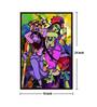 Radha Krishna Playing Flute With Dancing Modern Art Canvas Print