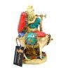 Radha Krishna with Cow Gemstone Showpiece