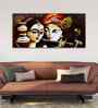 Radha Krishna With Flute Canvas Wall Painting