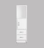 Radian Book Shelf in White Colour With Drawers