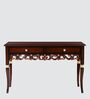 Radiance Solid Wood Console Table in Teak Colour