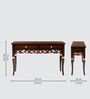 Radiance Solid Wood Console Table in Teak Colour