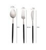 Radiant (Set of 18) Black Colour Stainless Steel Spoon, Fork & Knife Set