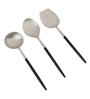 Radiant (Set of 3) Black Colour Stainless Steel Serving Spoon