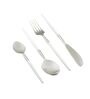 Radiant White Stainless Steel (Set of 4) Dining Cutlery Set