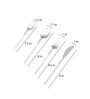 Radiant White Stainless Steel (Set of 4) Dining Cutlery Set