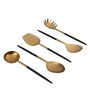 Radiant (Set of 5) Black Colour Stainless Steel Serving Spoon