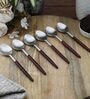 Radiant Red Stainless Steel (Set of 6) Tea Spoon