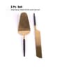 Radiant Black Handle Gold Heads Cake Set