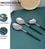 Radiant Black Handle Steel Head 3 Pc Server Set