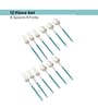 Radiant Blue Handled Matt Finish Stainless Steel Flatware Set of Twelve