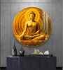 Radiant Buddha Acrylic Round Wall Art