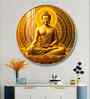 Radiant Buddha Acrylic Round Wall Art