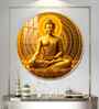 Radiant Buddha Acrylic Round Wall Art