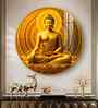 Radiant Buddha Acrylic Round Wall Art