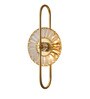 Radiant Crystal Wall Light   Contemporary Glam in Gold