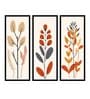 Radiant Floral Set Of 3 Multicolour  Engineered Wood Wall Art
Prints