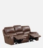 Ny Leatherette 3 Seater Motorized Recliner in Brown Colour