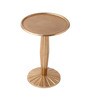 Radiant Metal End Table in Gold Colour
