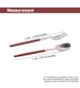 Radiant Red Handle Matt Steel Cutlery Set of Twelve