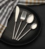 Radiant Reflections Silver Stainless Steel (Set of 24) Cutlery  Set