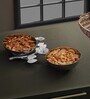 Flowerfleck Dual Nut Dish-Silver