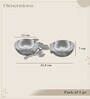Flowerfleck Dual Nut Dish-Silver