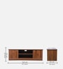 Radiant Tv Console with Drawer Columbian Walnut Finish