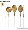Radiant White Handle Gold Head 3 Pc Server Set