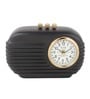 Radio Reverie Black Aluminium Table Clock