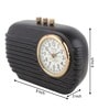 Radio Reverie Black Aluminium Table Clock