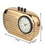 Radio Reverie Gold Aluminium Table Clock